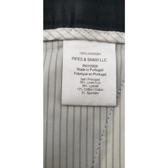 Veronica Beard Black Cropped Pants with‎ Button Detail Linen Blend sz 6 Office - Picture 7 of 8